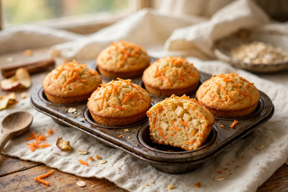 Carrot and Apple Pupcakes